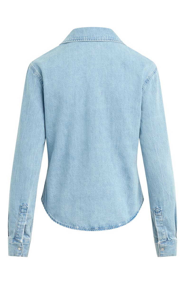 Favorite Daughter The Ace Denim Snap Front Top, Alternate, color, Westwood