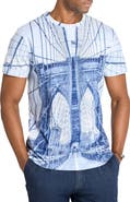 Brooklyn Brigade Slim Fit Brooklyn Bridge Crew T-Shirt