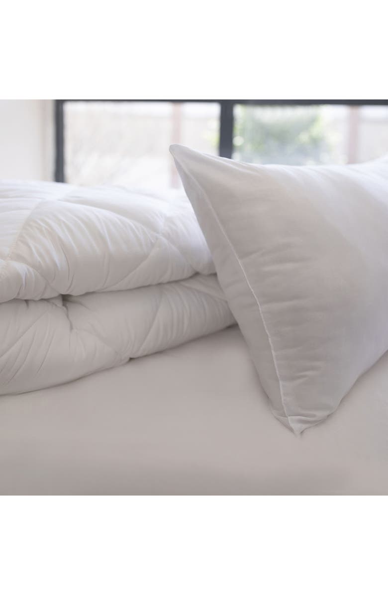DePera Down Alternative Queen Size Climate Pillow, Main, color, White