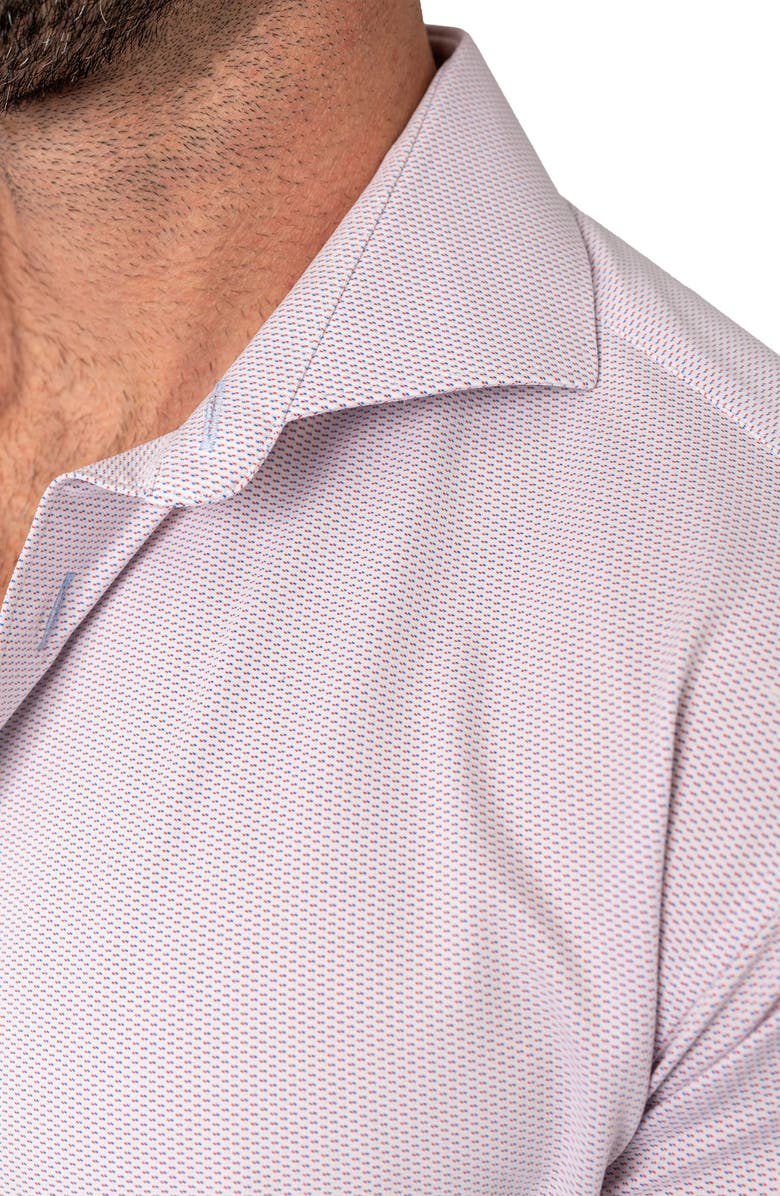 Maceoo Einstein Micropattern Stretch Contemporary Fit Button-Up Shirt, Alternate, color, 