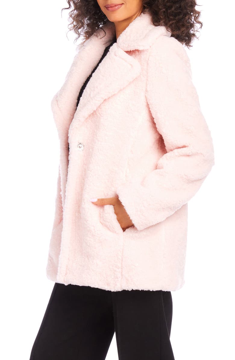 Karen Kane Faux Shearling Coat, Alternate, color,
