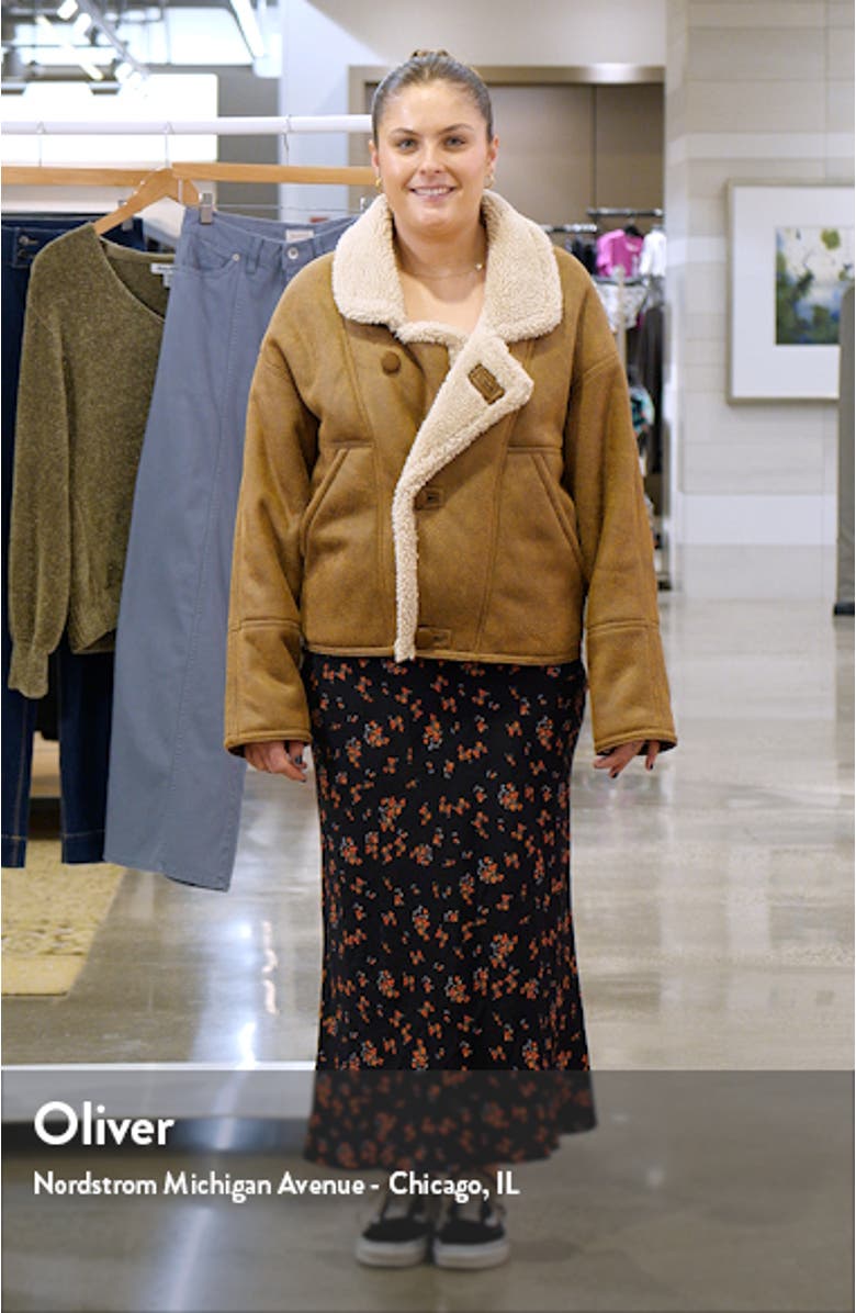 Faux Shearling Moto Jacket, sales video thumbnail