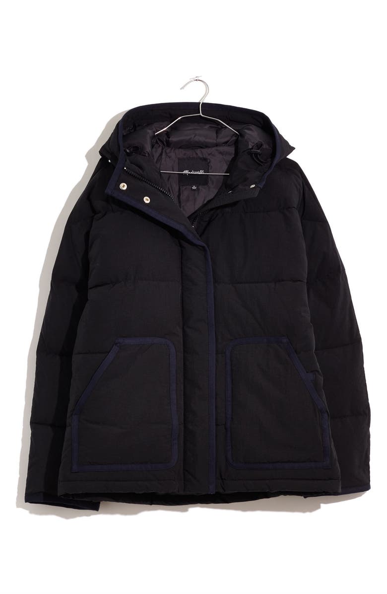 Madewell Holland Quilted Water Resistant Puffer Parka, Main, color,