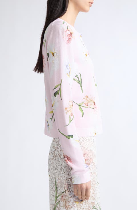 Painted Iris Cardigan