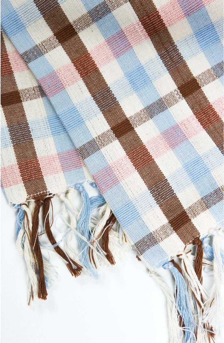 Archive New York Handwoven Classic Cotton Kitchen Towel, Alternate, color, Brown And Blue