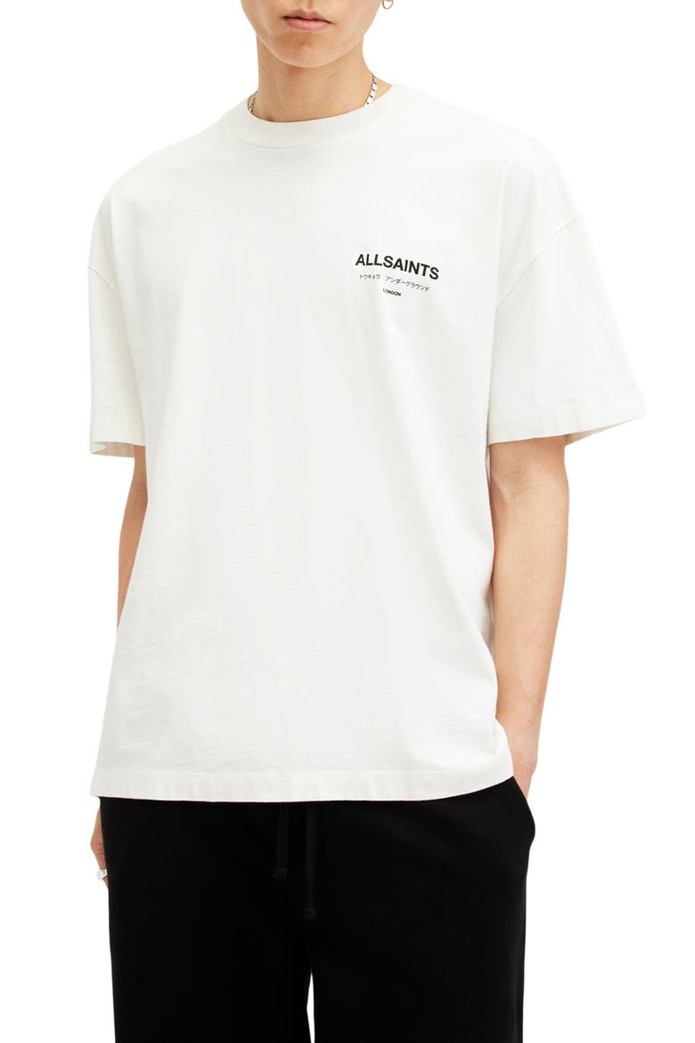 Underground Oversize Graphic T-Shirt, Main, color, ASHEN WHITE