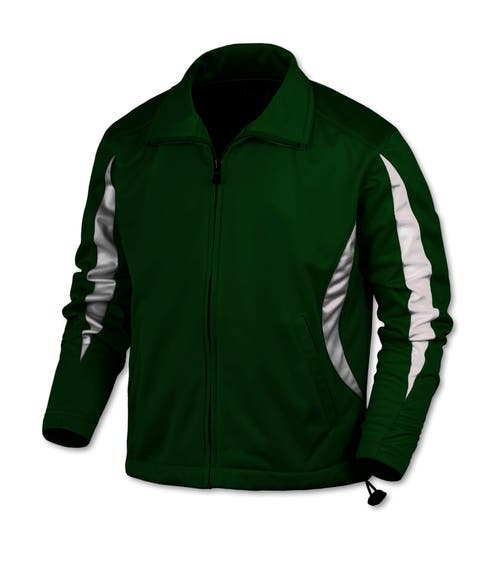 Benben Crescent Tricot Winter Jacket In Green