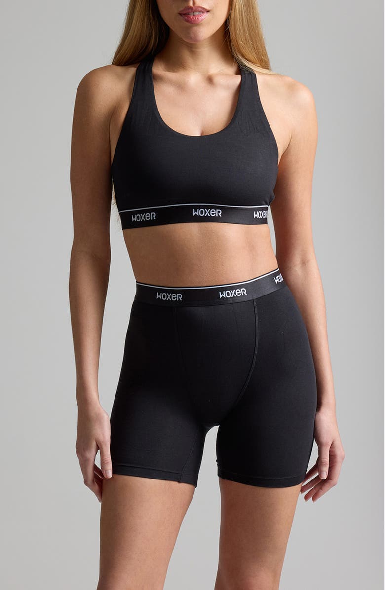 Woxer Baller High Rise Ultra-Soft 5-Inch Boxer Briefs, Alternate, color, Black 2.0