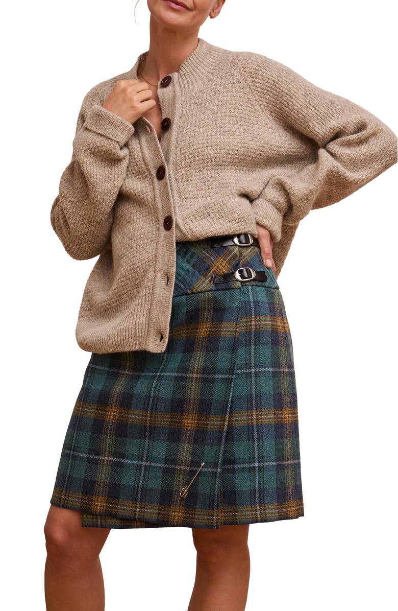Celtic & Co. The British Celt Kilt, Alternate, color, Teal / Ochre Tartan