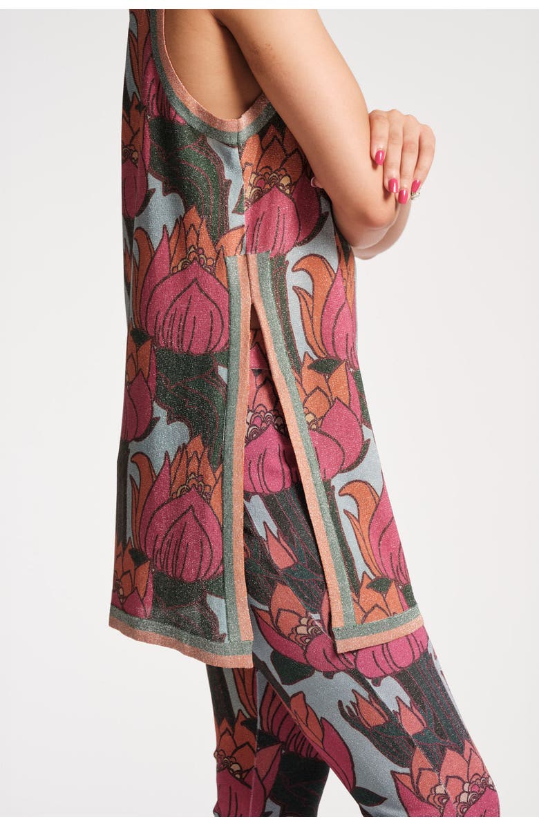 Frances Valentine Robbie Pant Set Fireflower Lurex Blend, Alternate, color, 