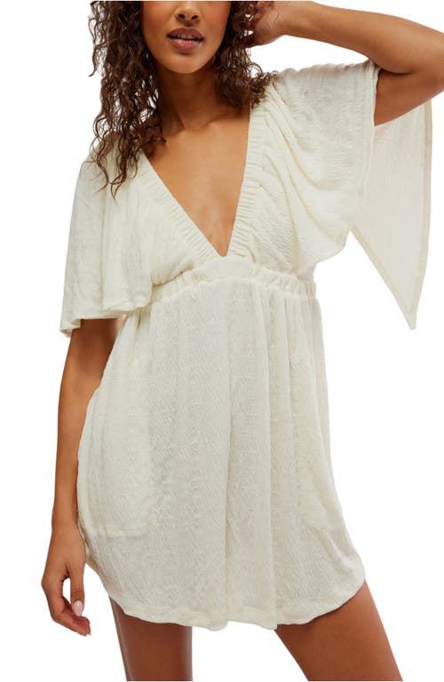 FREE PEOPLE FREE PEOPLE LA LA FLUTTER SLEEVE ROMPER 