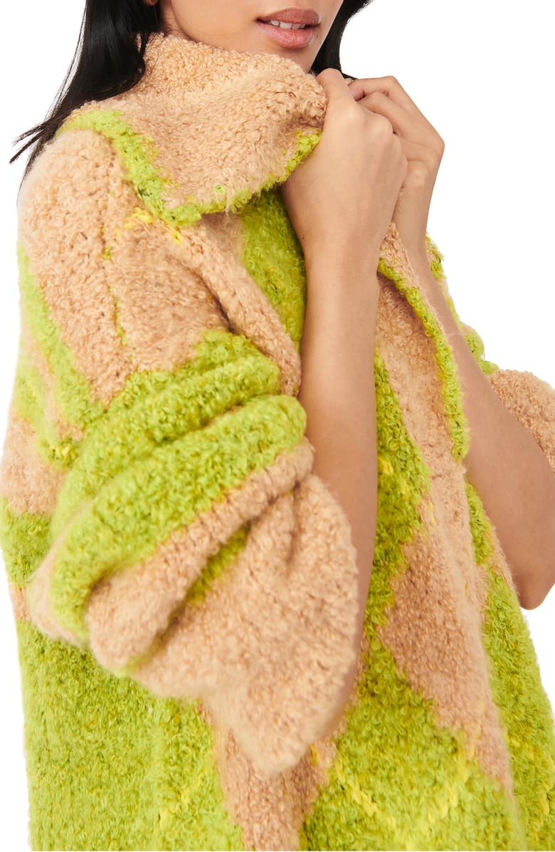 Free People Sunshine to Follow Argyle Cotton Blend Sweater, Alternate, color,