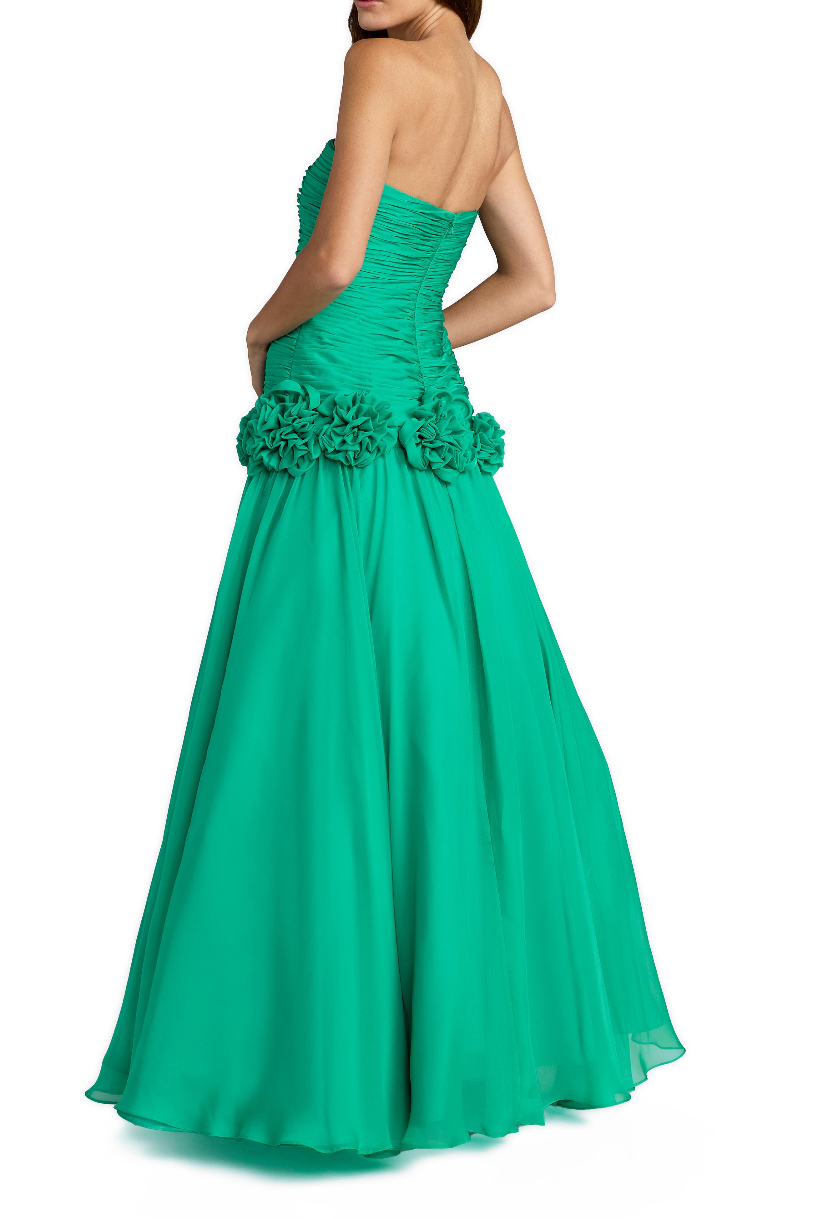 luxury designer dresses Evening Dress – D&D Clothing Color:Red Color midi-knee-length Ieena Duggal 70249 - catching look.