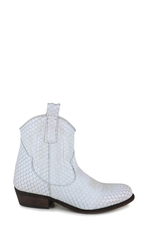 Zigi Artisan Mireya Lizard Embossed Western Boot In Light Blue