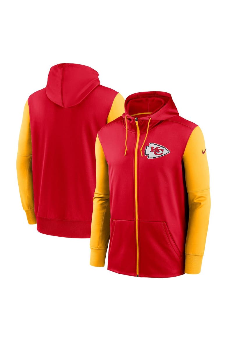 Men's Nike  Red Kansas City Chiefs Performance Full-Zip Hoodie, Main, color, Red