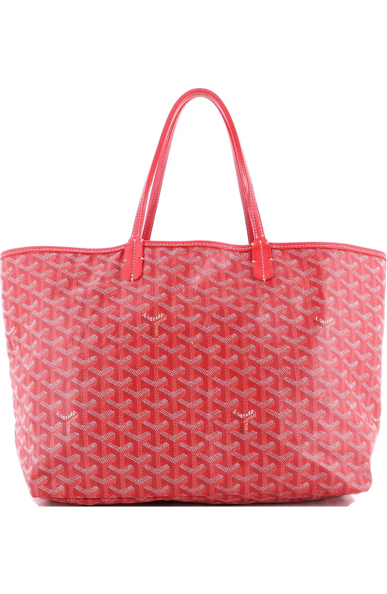 Pre-Owned Goyard Saint Louis Tote Coated Canvas GM, Main, color, Red