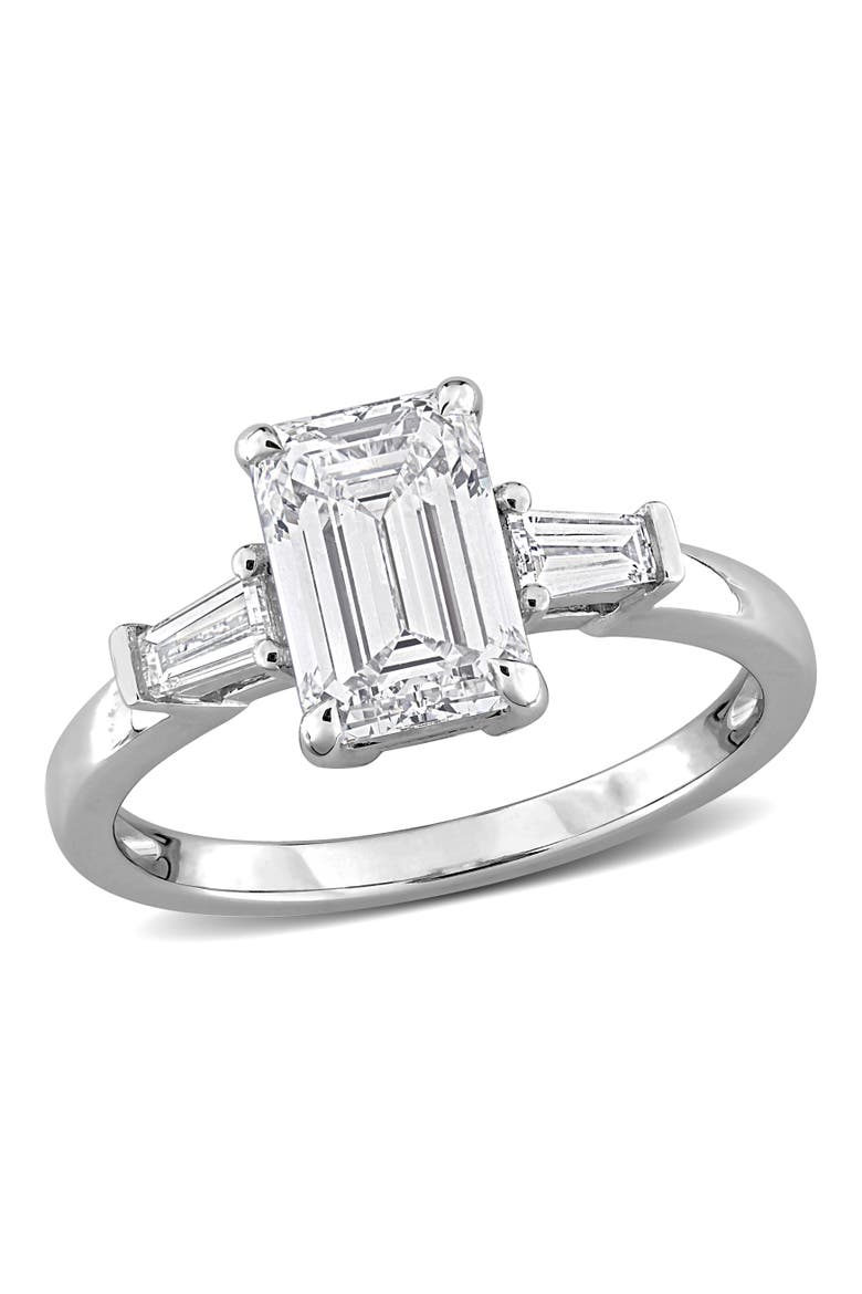 2-1/3 CTW Lab Grown Diamond 3-Stone Ring 14k, Main, color, White Gold