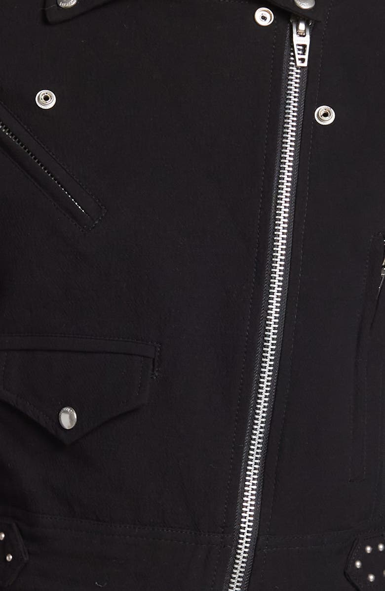 BLANKNYC Crepe Moto Jacket, Alternate, color, 