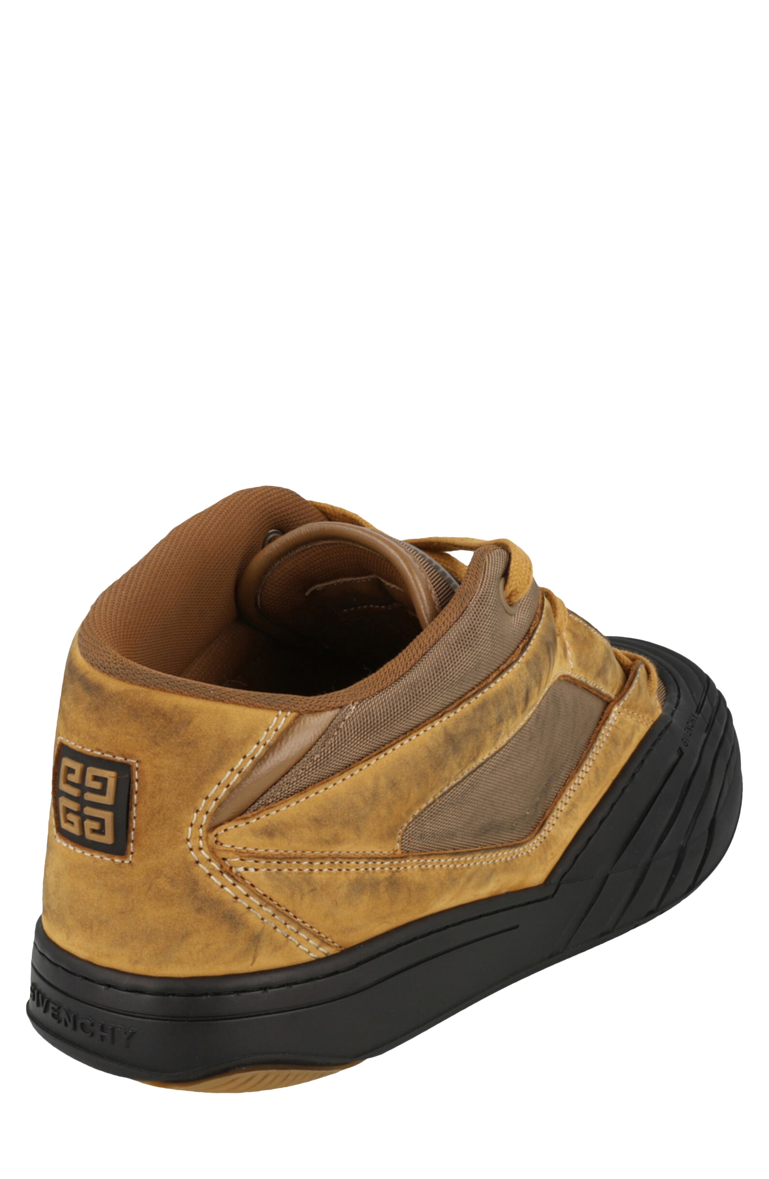 Givenchy Suede Trim Mid Top Sneaker, Alternate, color, Brown/ Beige