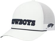 HOOEY Men's HOOey White Dallas Cowboys Wordmark Rope Trucker Snapback Hat