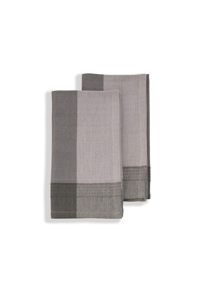 Handwoven Cotton Napkins, Set of 2, Main, color, Moonstone