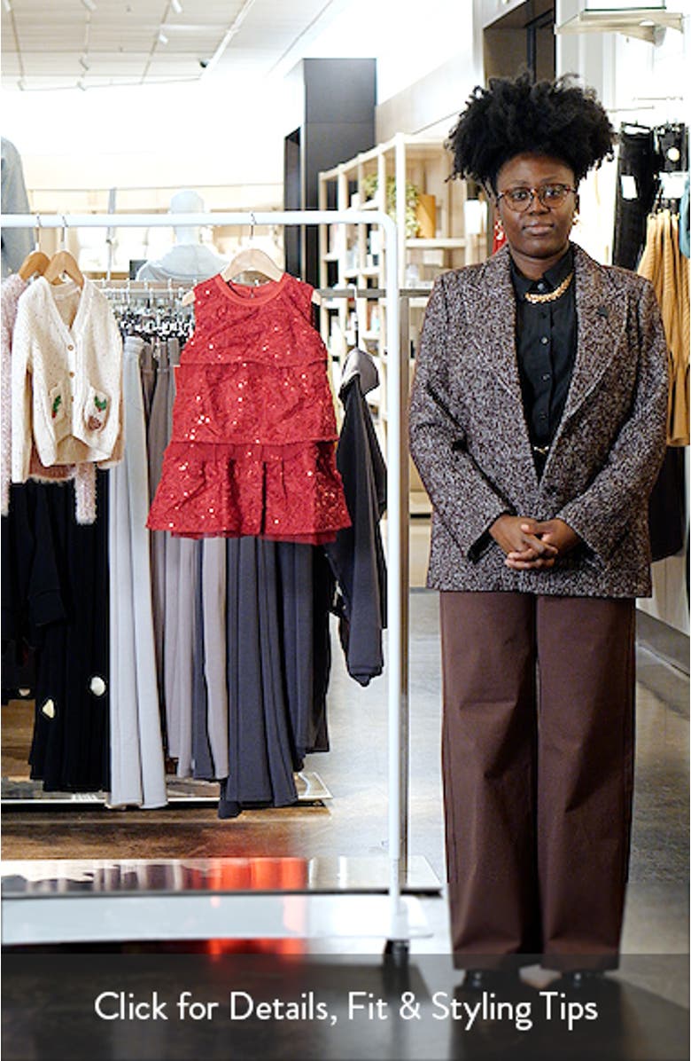 Kids' Dulcie Rosette Sequin Tiered Party Dress, sales video thumbnail