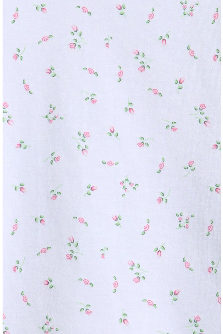 Kids' Rosebud Print Fitted Pima Cotton Two-Piece Pajamas, Alternate, color, GARDEN ROSES WH