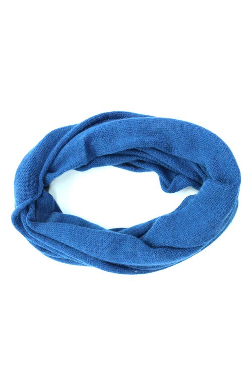 Portolano Plain Loop Scarf In Blue