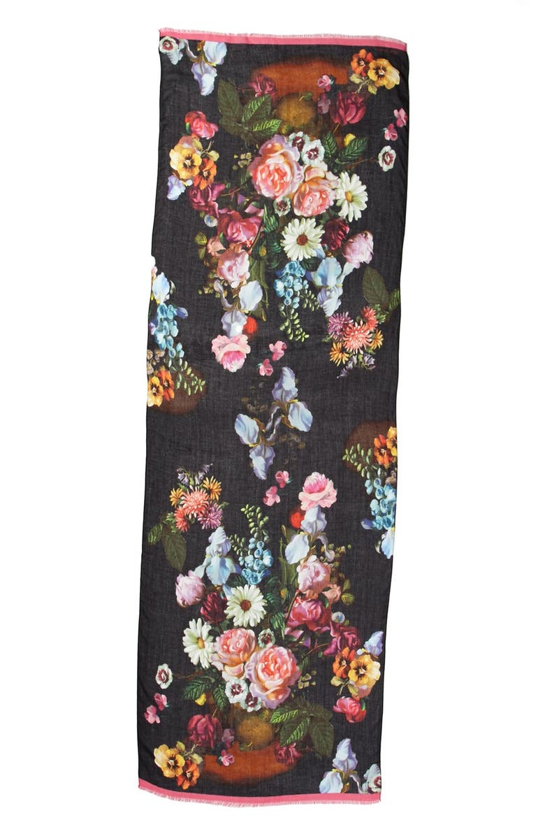Ted Baker London Floral Print Scarf, Alternate, color, 