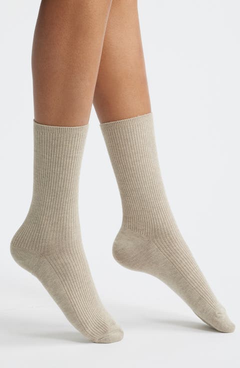 Rib Crew Socks