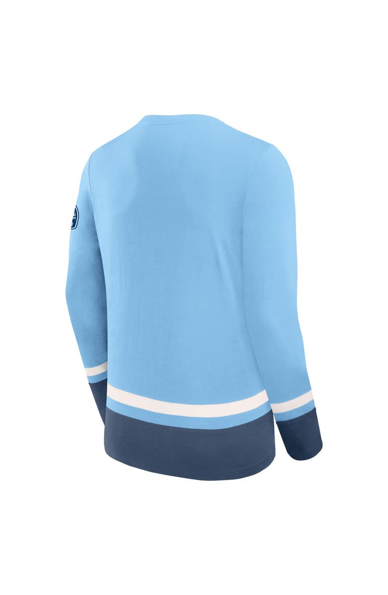 FANATICS Men's Fanatics Light Blue Pittsburgh Penguins Vintage High Point Long Sleeve T-Shirt, Alternate, color, Light Blue