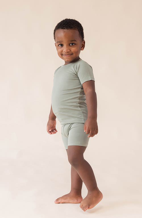 Wildbird Cloudblend™ Two-piece Short Pajamas In Green