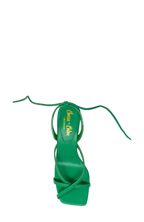 Chase & Chloe Chase And Chloe Itaty Ankle Wrap Sandal