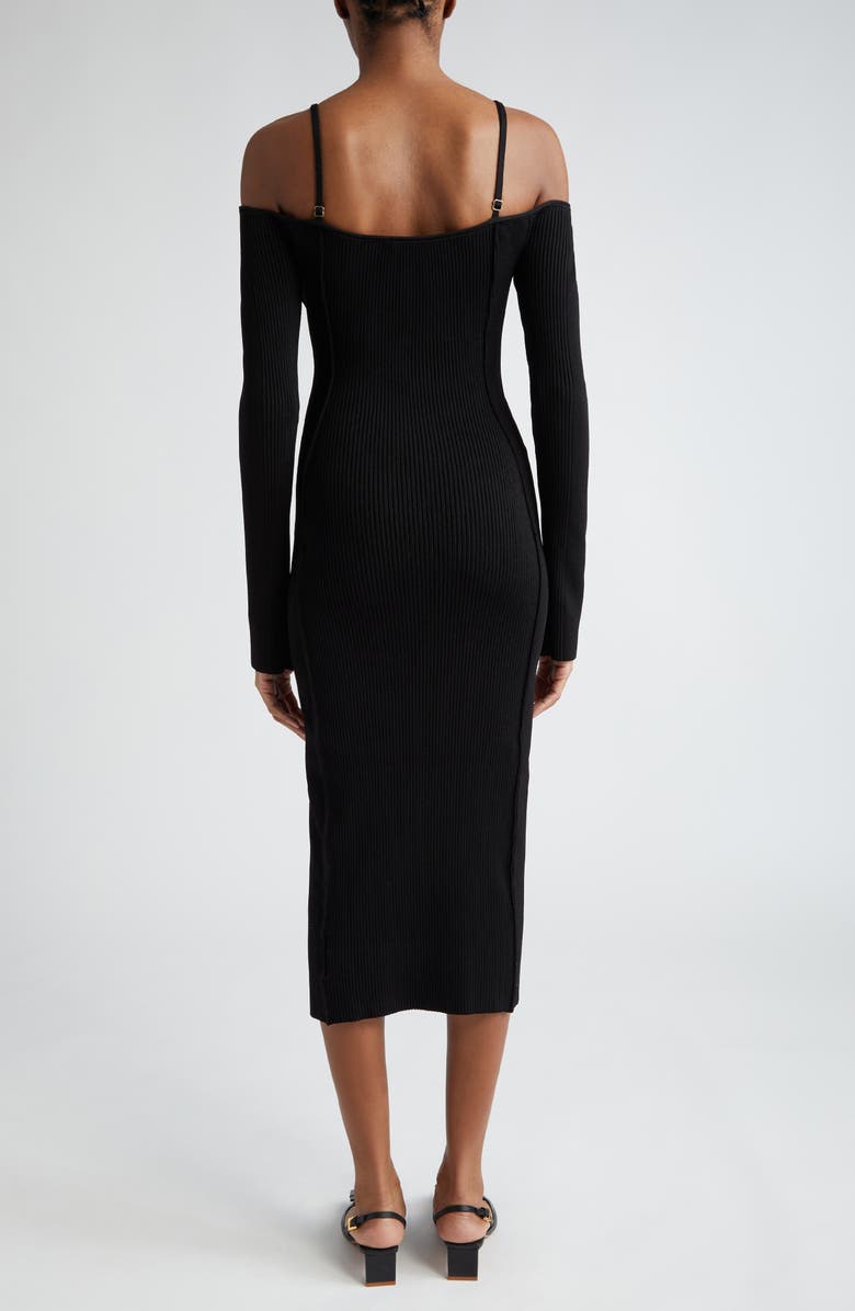 Jacquemus Sierra Long Sleeve Midi Sweater Dress, Alternate, color,