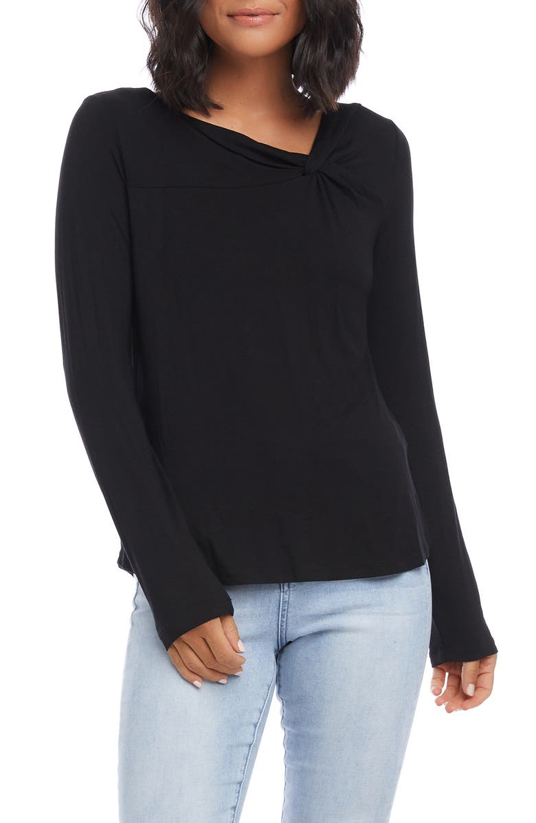 Karen Kane Twist Neck Top, Alternate, color,