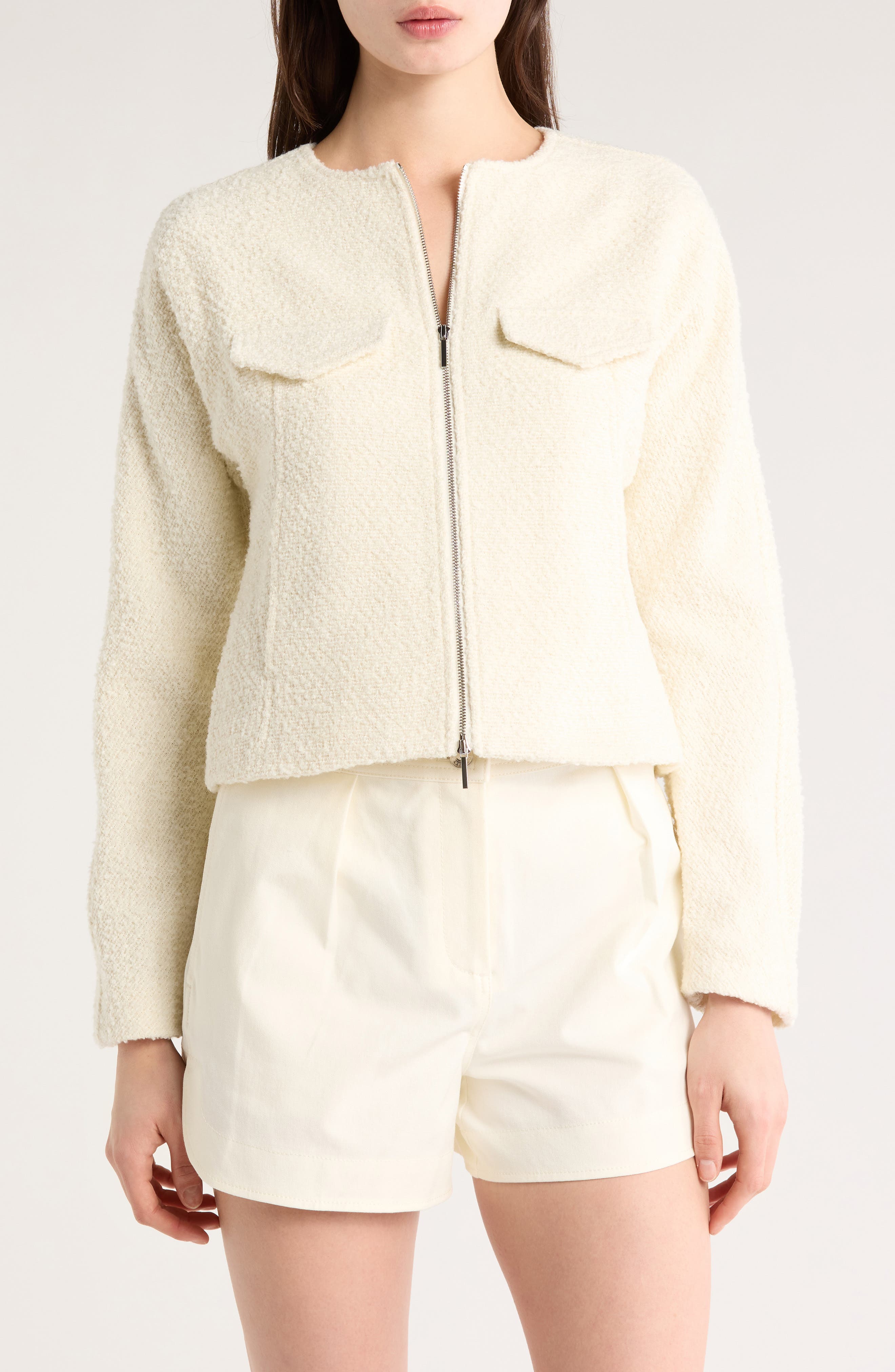 Derek Lam 10 Crosby Prewett Zip Front Jacket