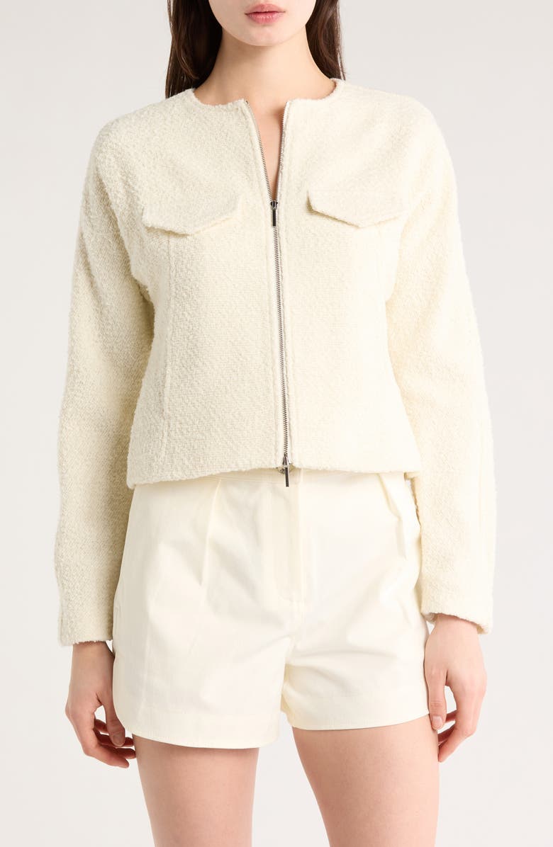 Derek Lam 10 Crosby Prewett Zip Front Jacket, Main, color, 