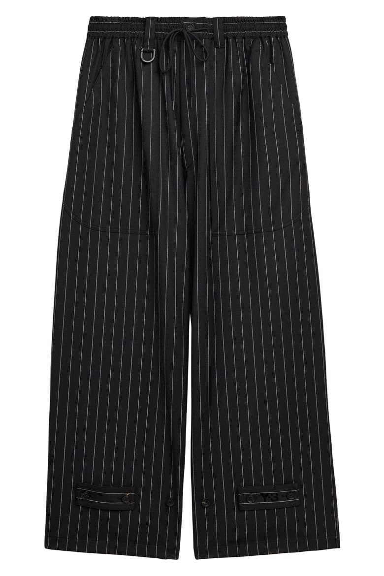 Refined Pinstripe Oversize Wide Leg Drawstring Pants (Men) | Nordstrom