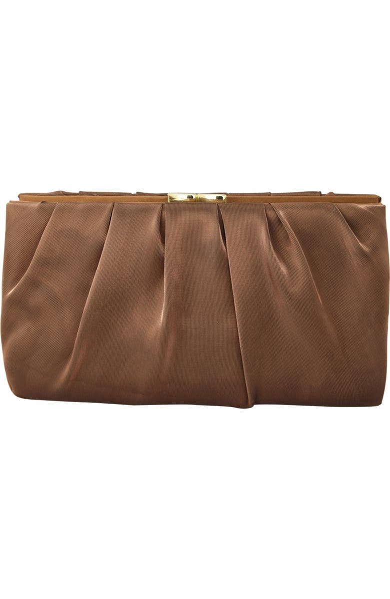 Nina 'Larry' Satin Clutch, Main, color,