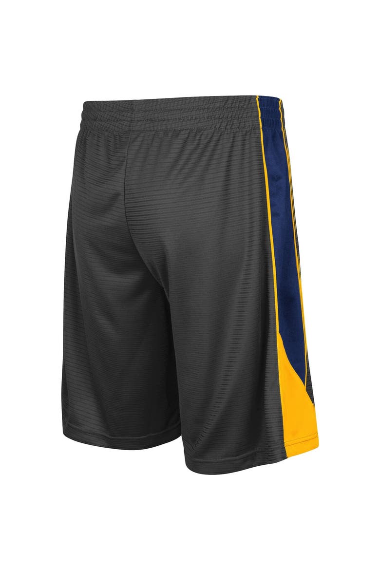 Men's Colosseum Charcoal West Virginia Mountaineers Team Turnover Shorts, Alternate, color, Charcoal