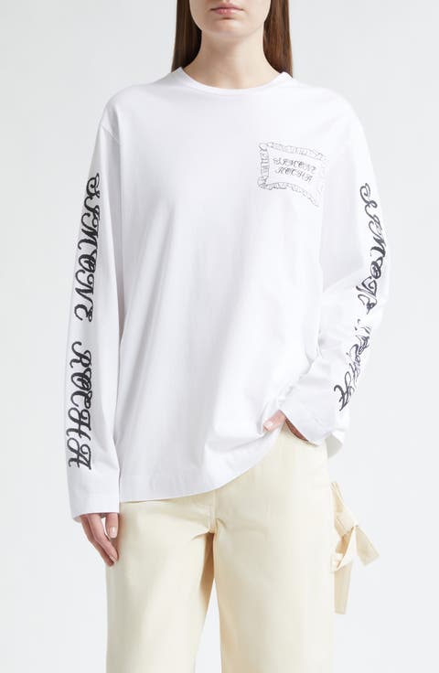 Pillowcase Logo Print Long Sleeve T-Shirt