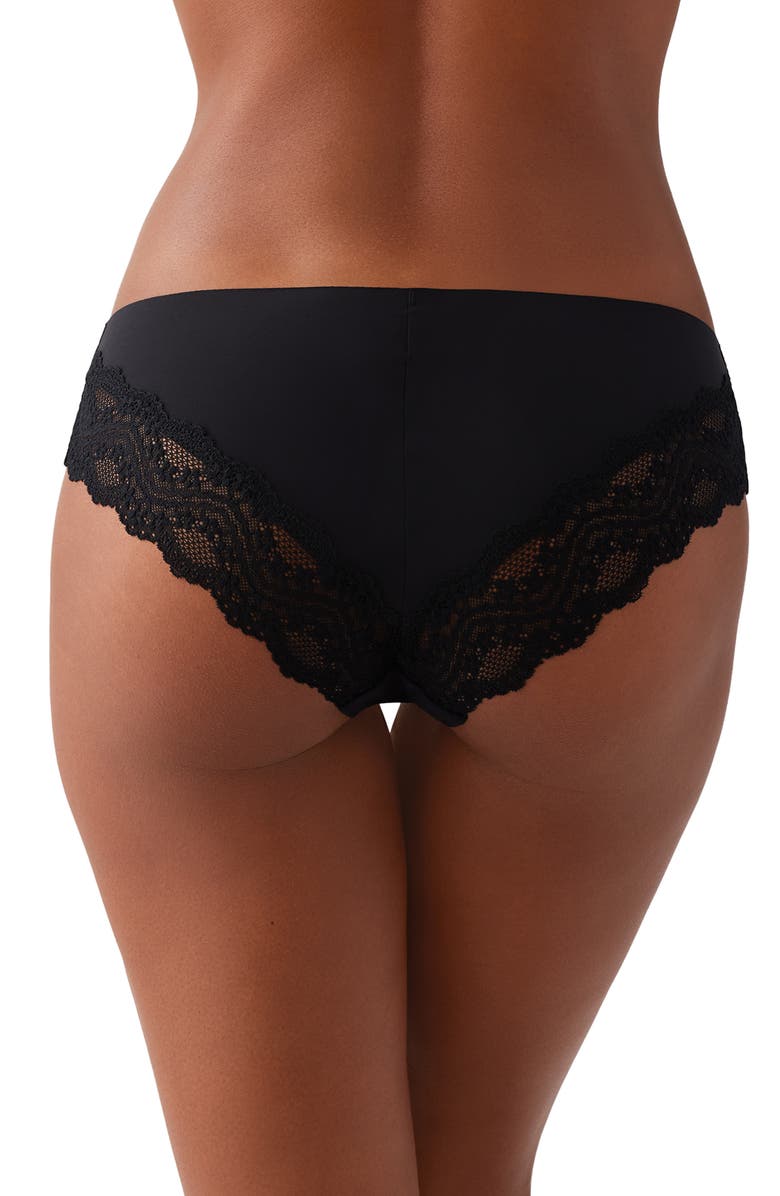 b.tempt'd by Wacoal B.Bare Assorted 3-Pack Cheeky Tangas, Alternate, color, B.bare Basic 1