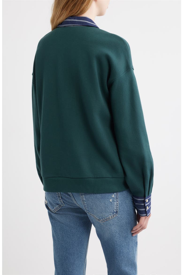 Zavier Cotton Sweatshirt, Alternate, color, FOREST