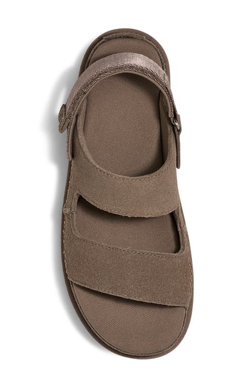 Ugg(r) Goldenstar Glide Platform Sandal In Smoke Plume