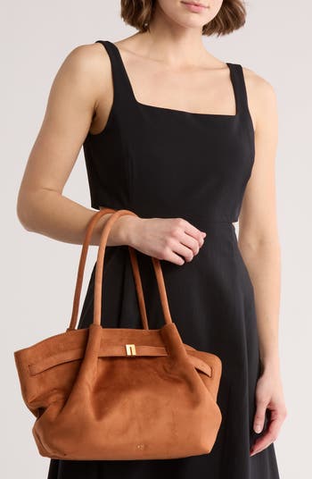 Medium Hana Faux Suede Tote