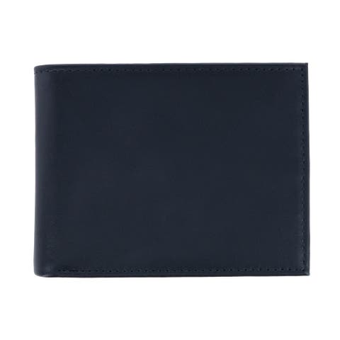Sergio Genuine Leather RFID Bi-Fold Passcase Wallet