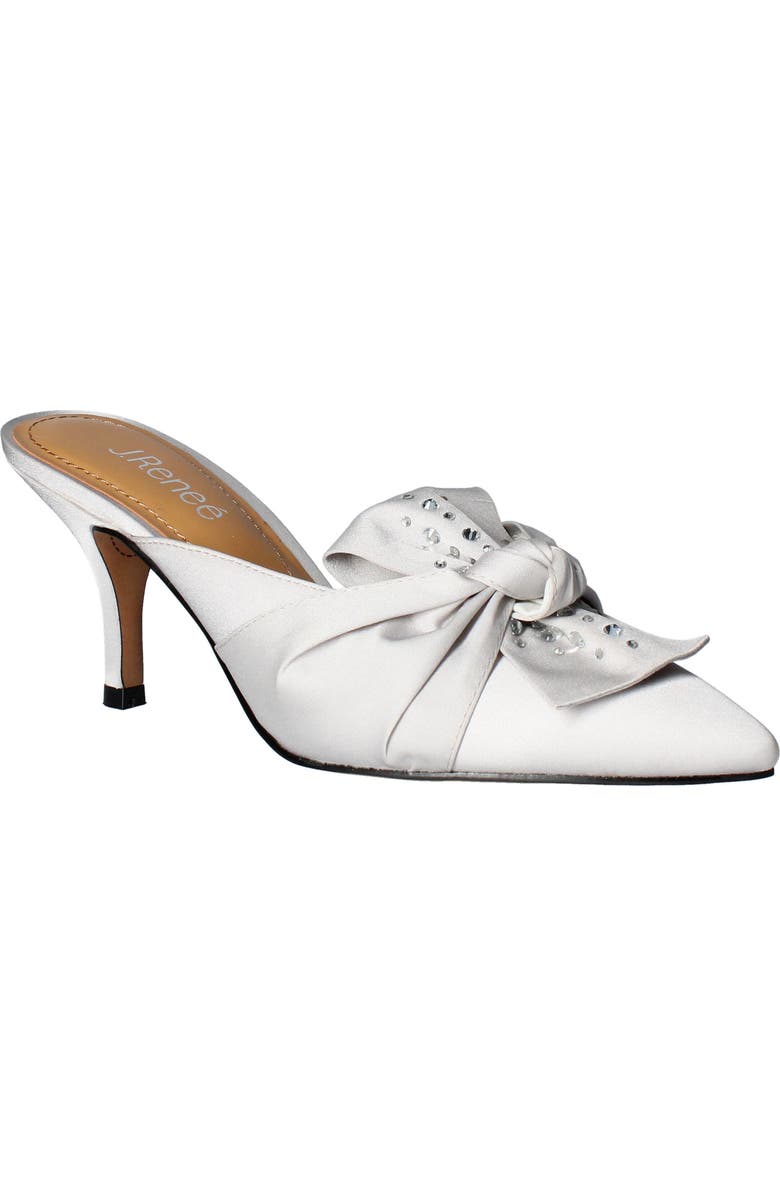 J. Reneé Mianna Kitten Heel Pointed Toe Mule, Main, color, Steel Gray