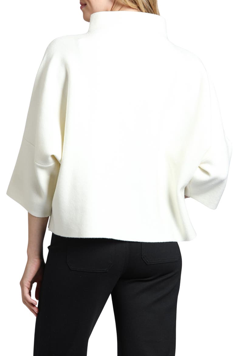 Funnel Neck Patch Pocket Sweater, Alternate, color, WINTER WHITE
