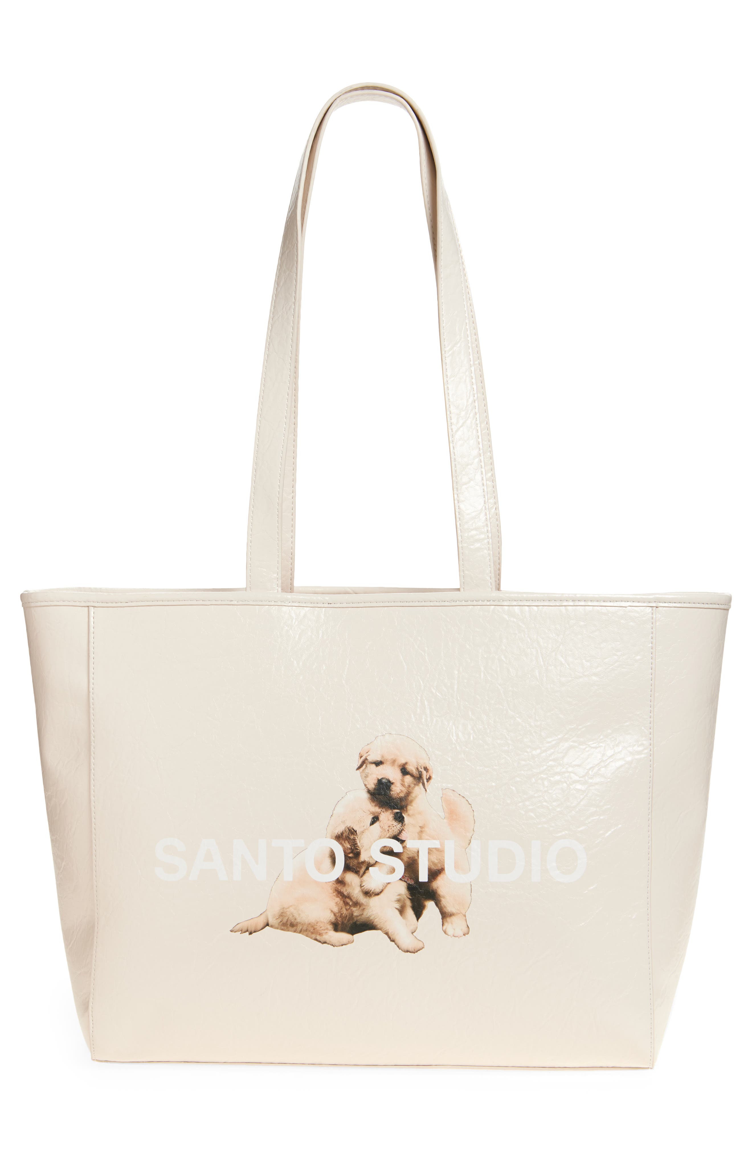 SANTO STUDIO Twitch Stenberg Ivory Tote, Alternate, color, Cream