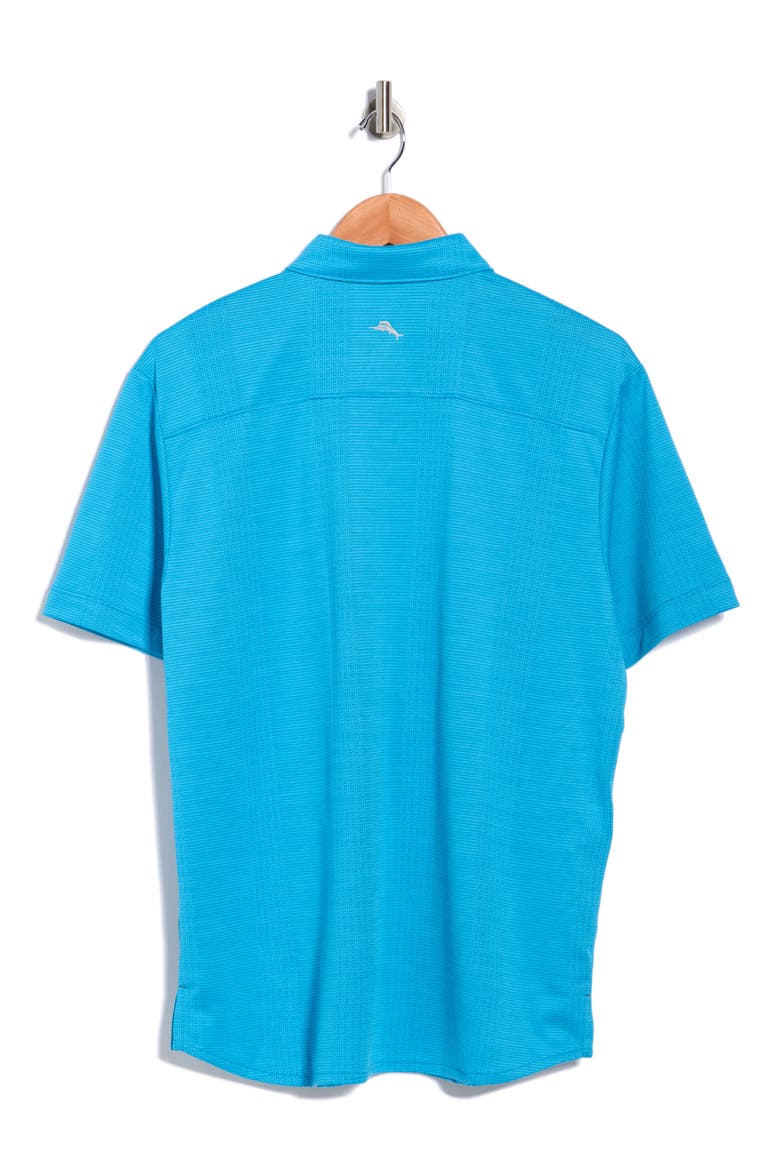 Palm Coast Cascade Vines IslandZone® Performance Short Sleeve Knit Button-Up Shirt, Alternate, color, VACATION B